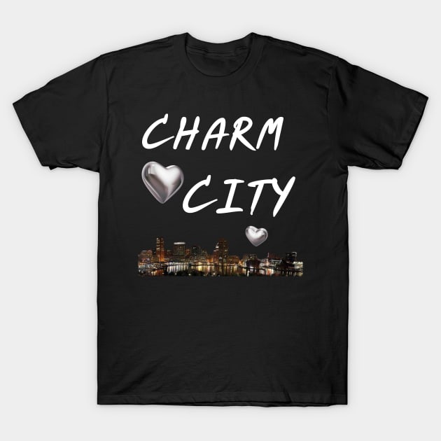 CHARM CITY BALTIMORE DESIGN T-Shirt by The C.O.B. Store